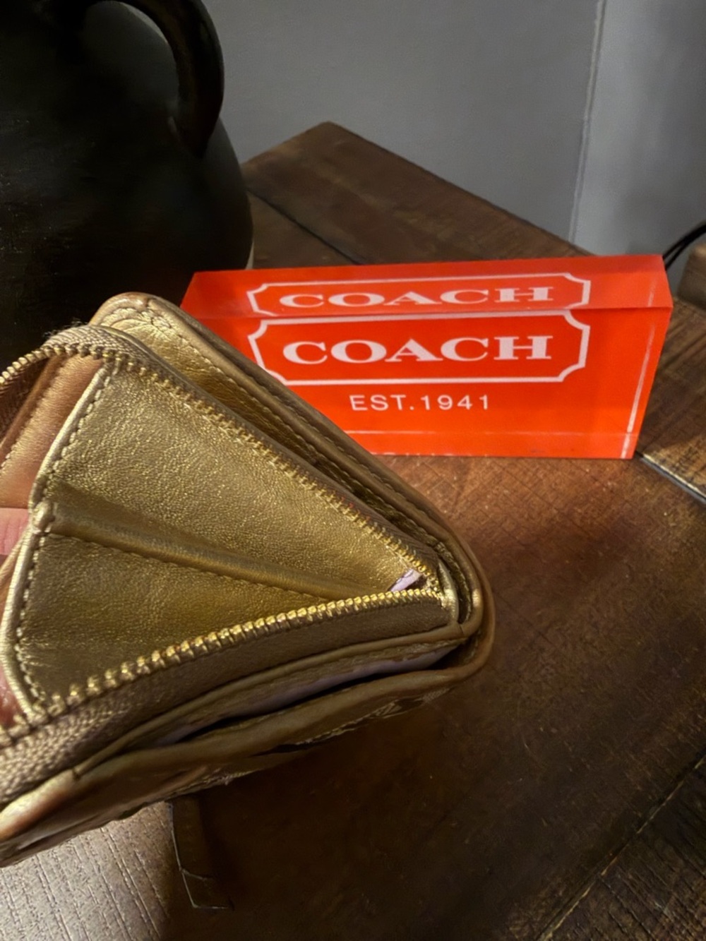 Coach Patchwork Bifold Wallet - Picture 8 of 14